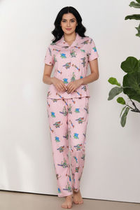 Zivame Toy Story Buttersoft Knit Poly Pyjama Set - Crystal Rose — thumbnail 2